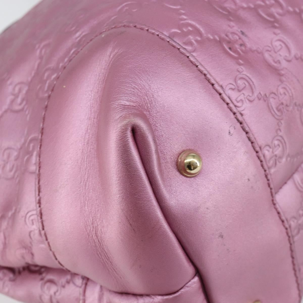 Gucci Heart Bit Open Tote Guccissima Leather, PINK, LEATHER, Tote bag