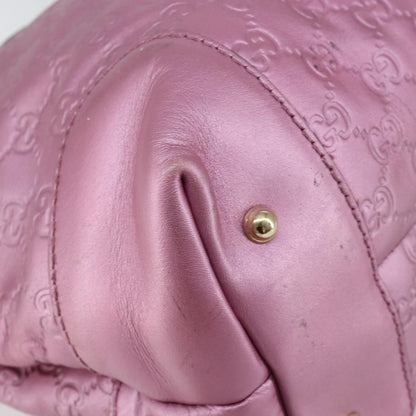 Gucci Heart Bit Open Tote Guccissima Leather, PINK, LEATHER, Tote bag