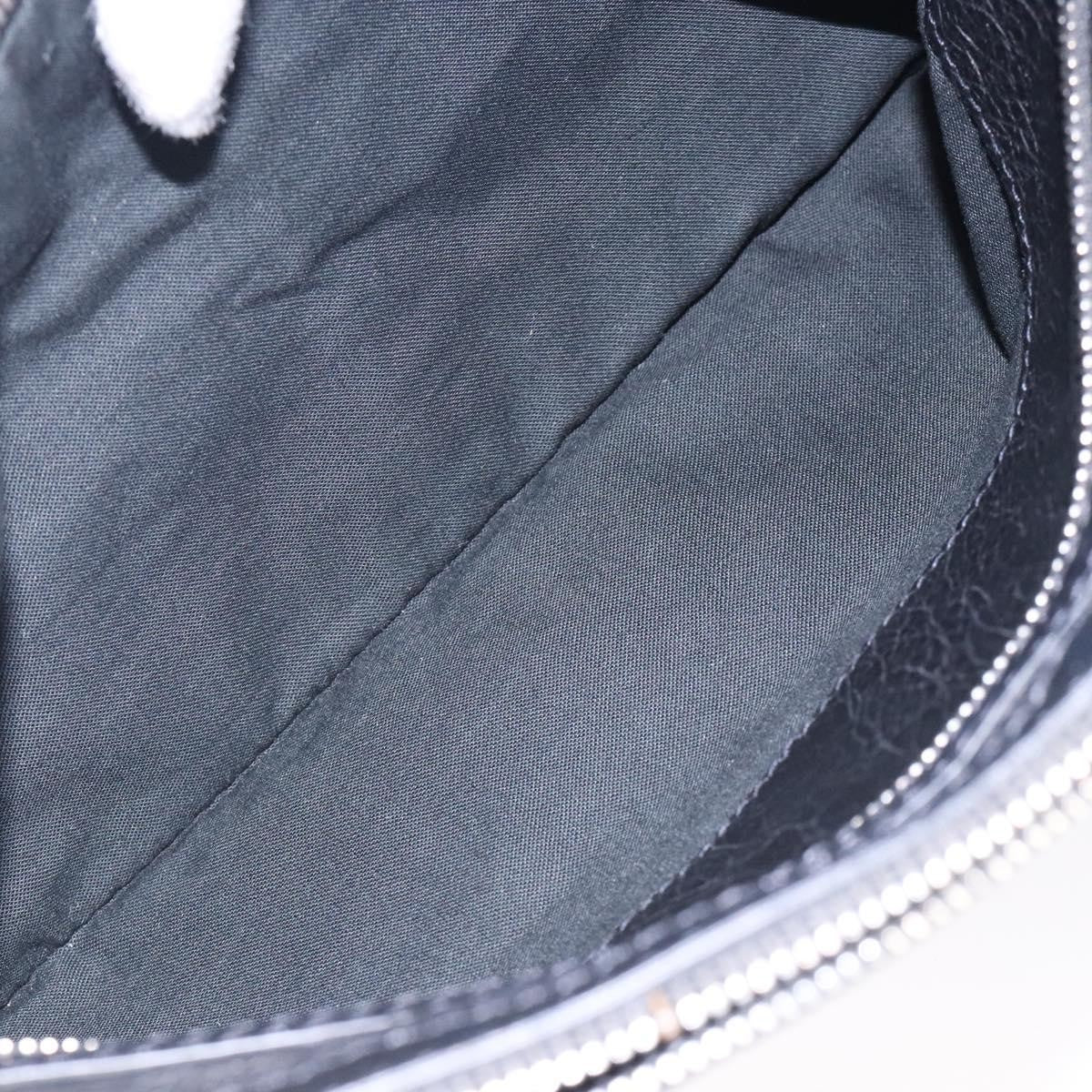 Balenciaga Classic City Clip Pouch Leather, BLACK, LEATHER, Clutche & pouche