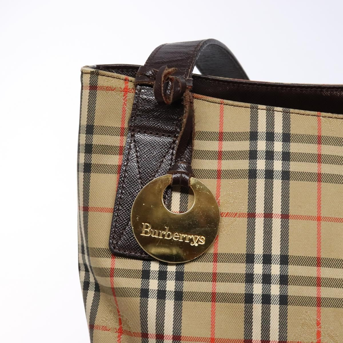 Burberry Nova Check Tote canvas check pattern, BEIGE, CANVAS, Tote bag