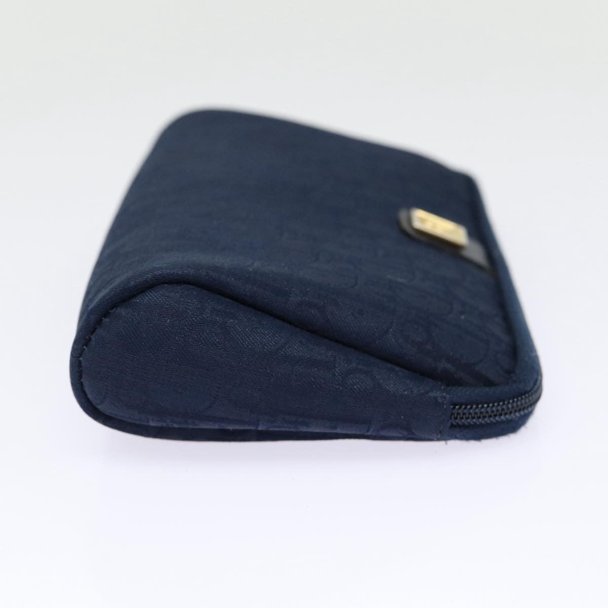 Christian Dior Vintage Trotter Pouch Diorissimo Canvas, NAVY, CANVAS, Clutche & pouche