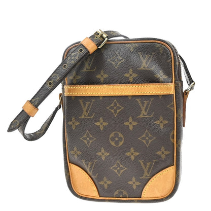 Louis Vuitton Danube Handbag Monogram Canvas, BROWN, CANVAS, Shoulder bag