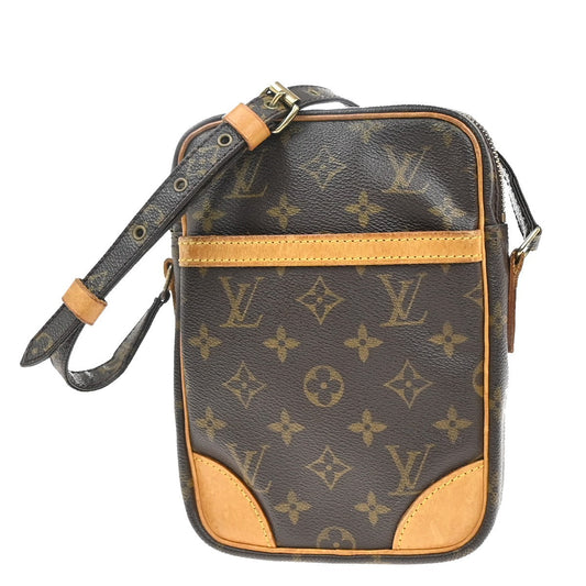 Louis Vuitton Danube Handbag Monogram Canvas, BROWN, CANVAS, Shoulder bag