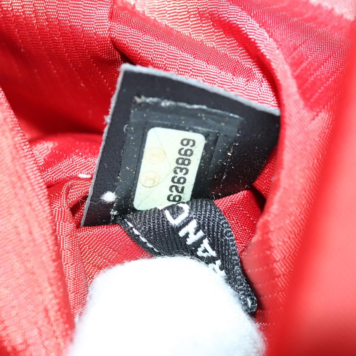 Chanel Travel Line Boston Bag Printed Nylon, BLACK, NYLON, Travel bag