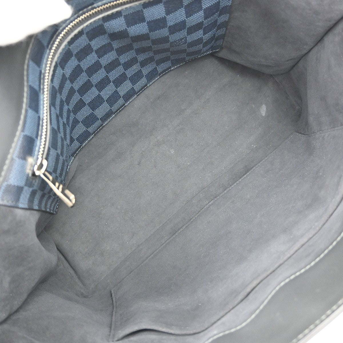 Louis Vuitton Cabas Voyage Damier Cobalt, Black, Canvas, Tote Bag