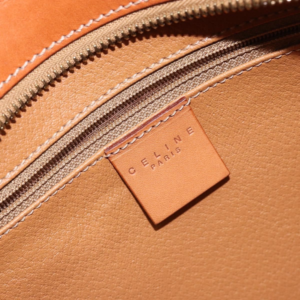 Celine Vintage Macadam Tote bag Canvas and Leather, BROWN, CANVAS, Tote bag