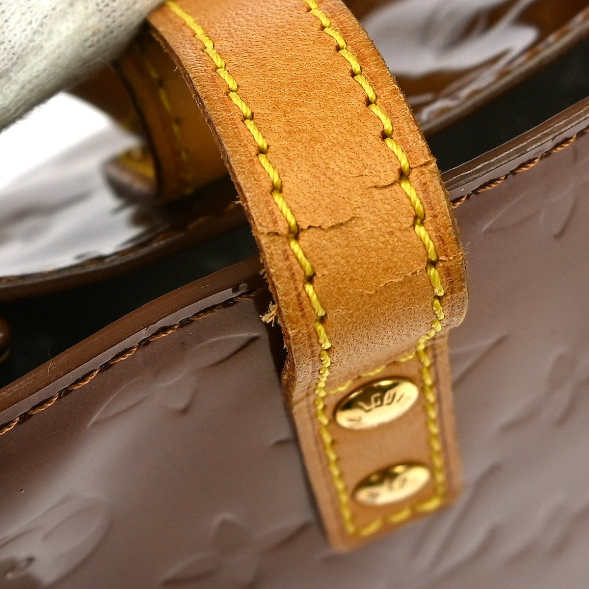 Louis Vuitton Reade Handbag Monogram Vernis, BROWN, PATENT_LEATHER, Handbag