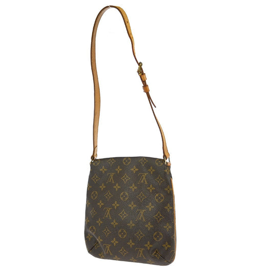 Louis Vuitton Musette Salsa Handbag Monogram Canvas, BROWN, CANVAS, Shoulder bag