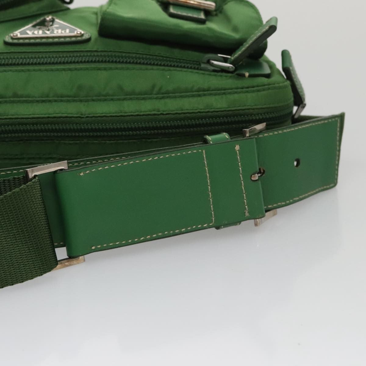 Prada Multi Pocket Zip Waist Bag Tessuto, GREEN, NYLON, Bag