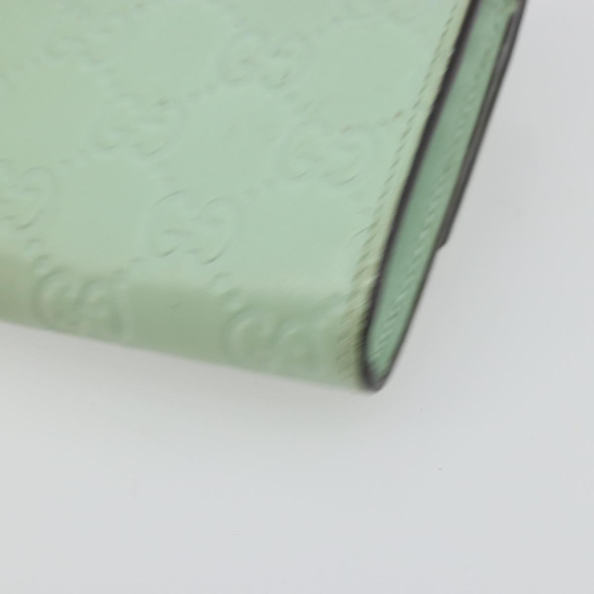 Gucci Guccissima Wallet Motif GG, Green, Leather, Wallet