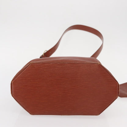 Louis Vuitton Vintage Sac d'Epaule Handbag Epi Leather, BROWN, LEATHER, Shoulder bag