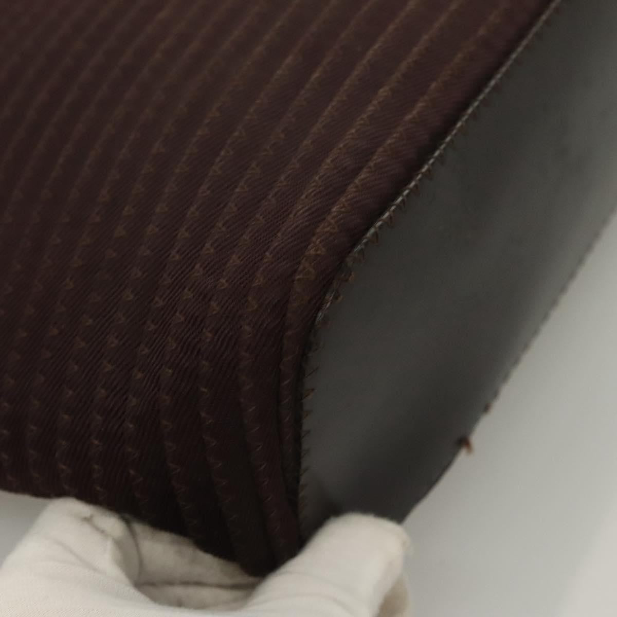 Gucci Vintage Bamboo Handle Tote Nylon, BROWN, SYNTHETIC, Tote bag