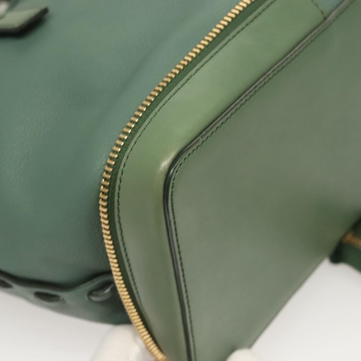 Chloe Ellen Moyen Tote Leather, GREEN, LEATHER, Tote bag