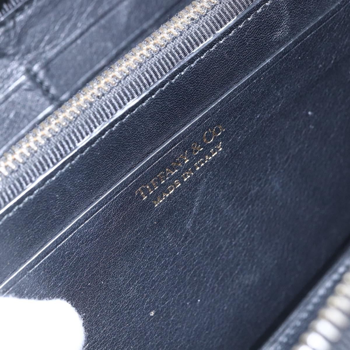 Tiffany & Co. Zip Around Wallet Leather, BLACK, LEATHER, Wallets