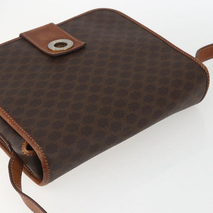 Celine Macadam Shoulder Bag PVC Leather, BROWN, PVC, Shoulder bag