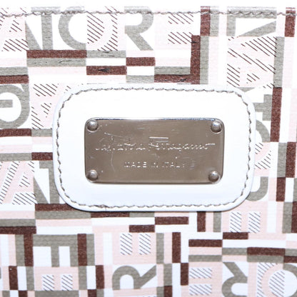 Salvatore Ferragamo Gancini Tote Leather, WHITE, LEATHER, Tote bag