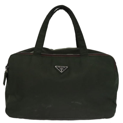 Prada Vintage Zip Handbag Tessuto, GREEN, NYLON, Handbag