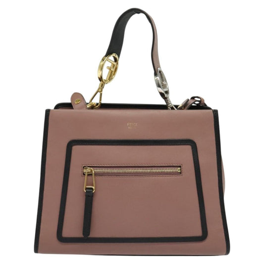 Fendi Runaway Bag Leather, PINK, LEATHER, Handbag