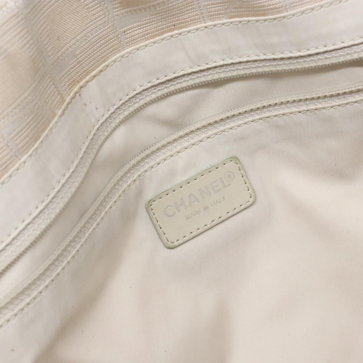Chanel Travel Line Tote Nylon, BEIGE, NYLON, Tote bag