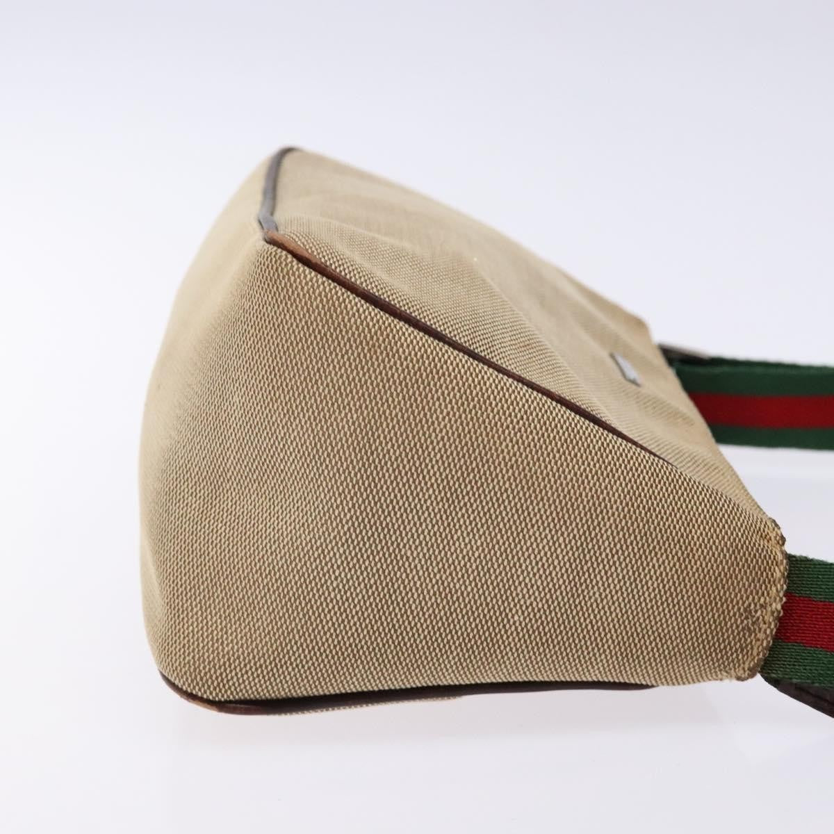 Gucci Sherry line pouch Canvas, BEIGE, CANVAS, Clutche & pouche