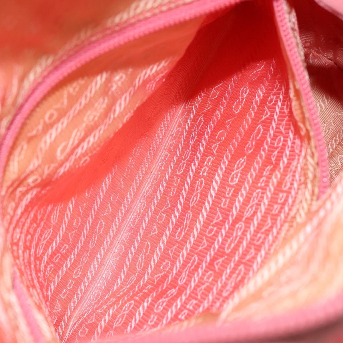 Prada Vintage Zip Tote Tessuto, PINK, NYLON, Tote bag