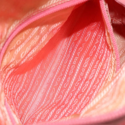 Prada Vintage Zip Tote Tessuto, PINK, NYLON, Tote bag