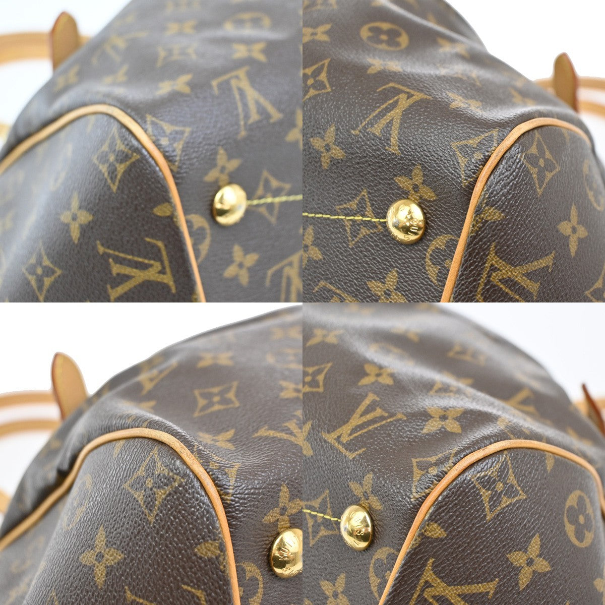 Louis Vuitton Tivoli Handbag Monogram Canvas, BROWN, CANVAS, Handbag