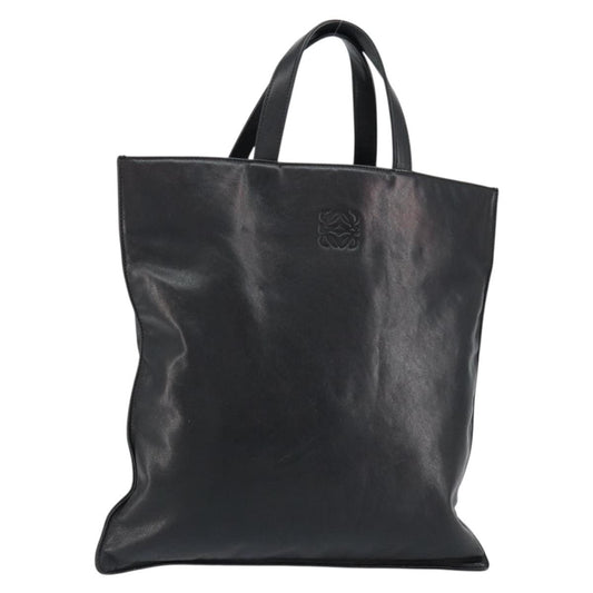 Loewe Vintage Anagram Tote Leather, BLACK, LEATHER, Tote bag