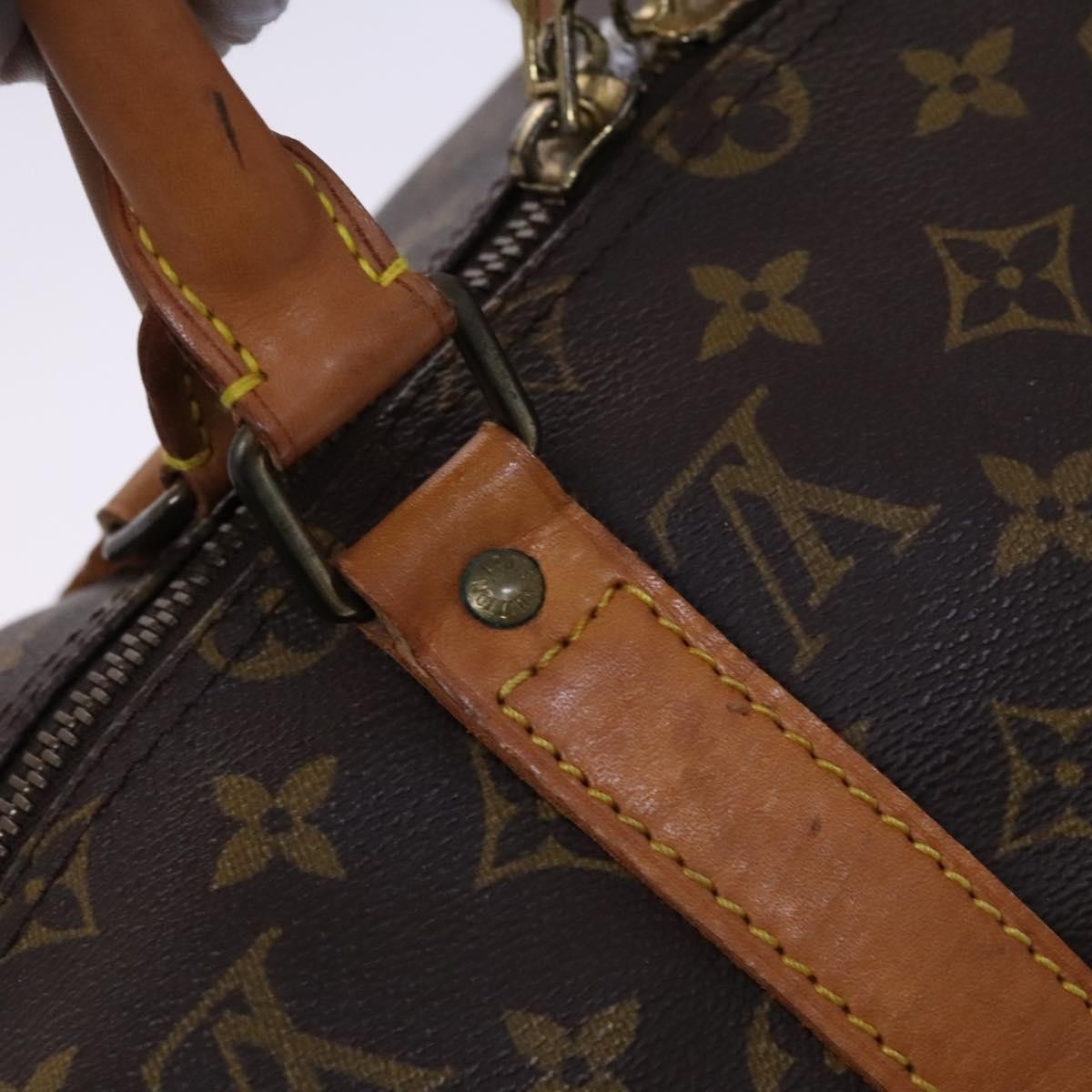 Louis Vuitton Keepall Bag Monogram Canvas, BROWN, CANVAS, Travel bag