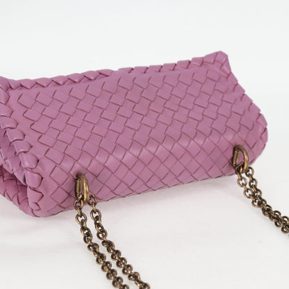 Bottega Veneta Olimpia Crossbody Bag Intrecciato Nappa, PURPLE, LEATHER, Crossbody bag