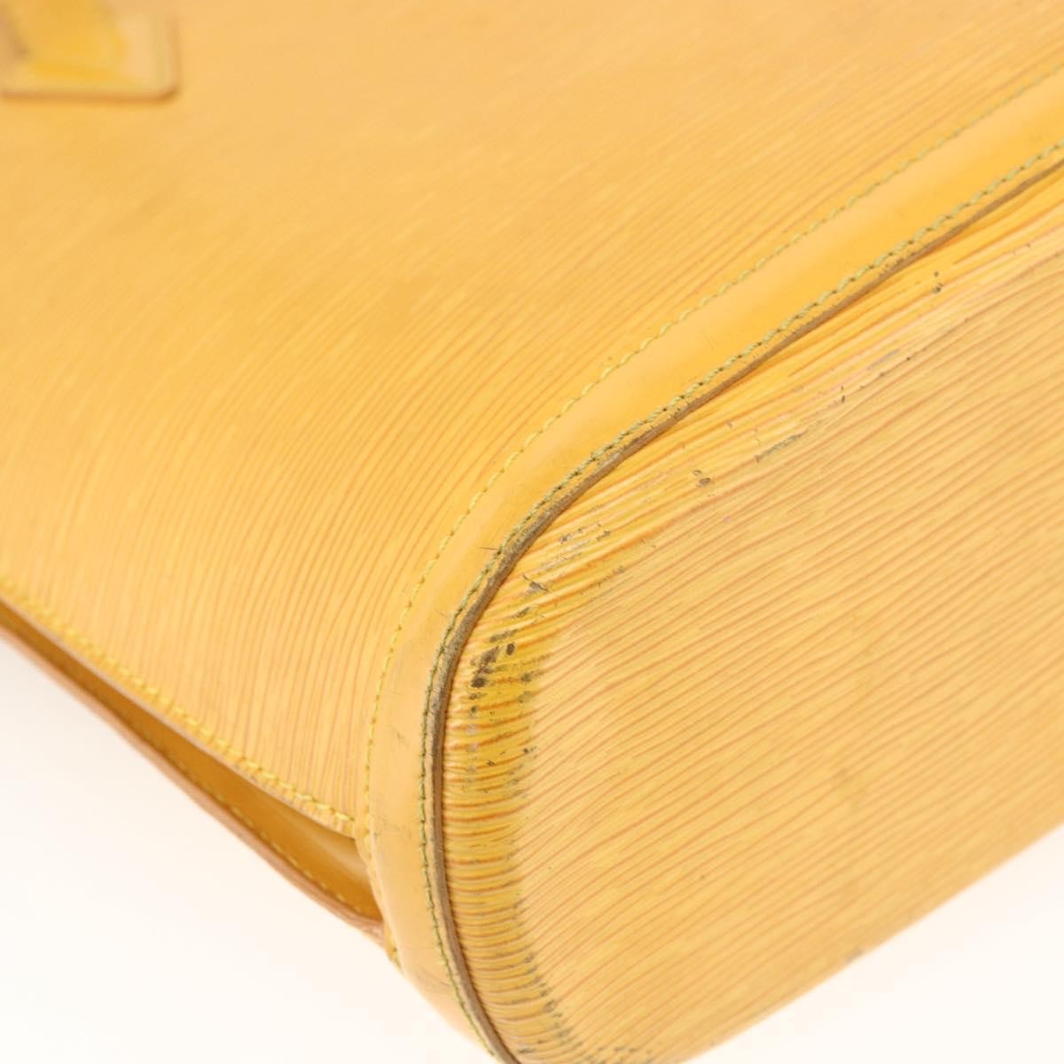 Louis Vuitton Lussac Handbag Epi Leather, Yellow, Leather, Shoulder Bag
