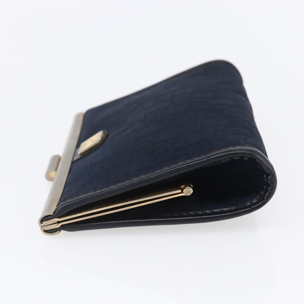 Christian Dior Vintage Trotter Pouch Canvas, NAVY, CANVAS, Clutche & pouche