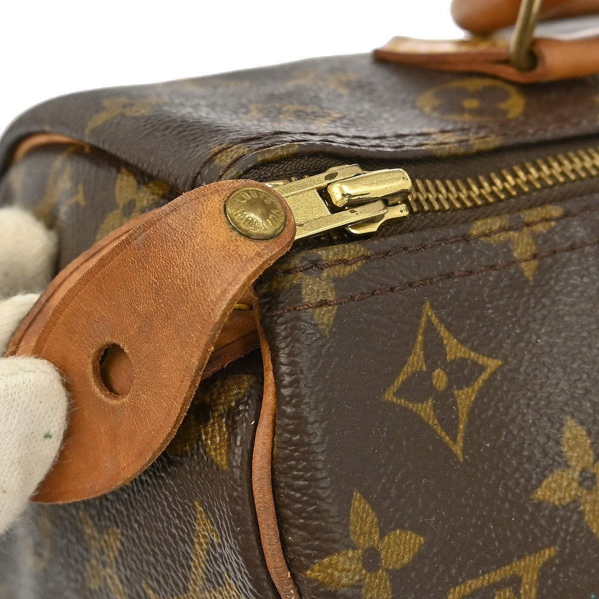 Louis Vuitton Speedy Handbag Monogram Canvas, BROWN, CANVAS, Handbag