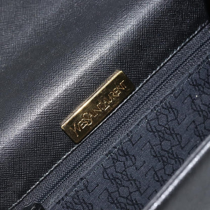 Saint Laurent Vintage Shoulder Bag Leather, Black, Leather, Shoulder Bag