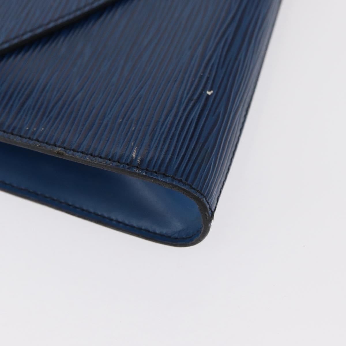 Louis Vuitton Art Deco Clutch Epi Leather, BLUE, LEATHER, Clutche & pouche