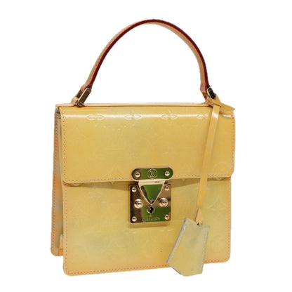 Louis Vuitton Spring Street Handbag Monogram Vernis, BEIGE, PATENT_LEATHER, Handbag