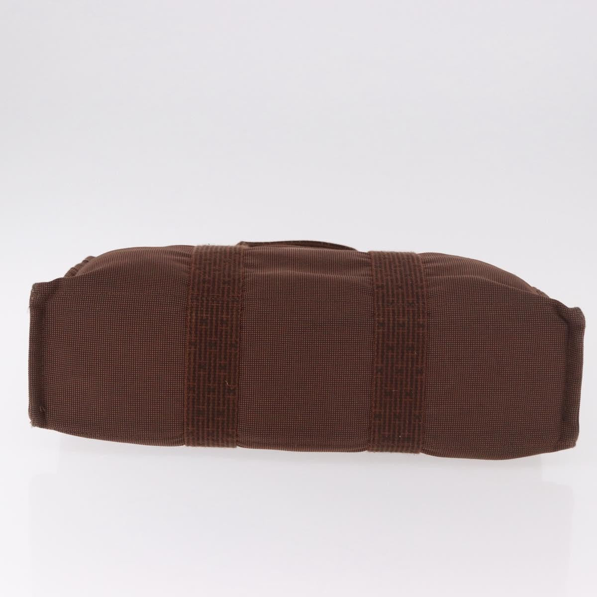 Hermes Fourre Tout Tote Canvas, Brown, Canvas, Tote Bag