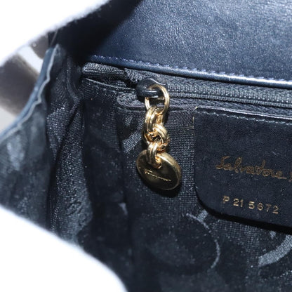 Salvatore Ferragamo Gancini handbag Leather, BLACK, LEATHER, Handbag