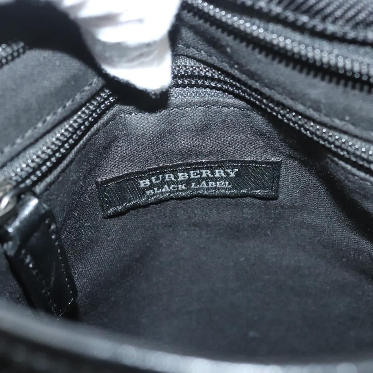 Burberry Front Pocket Messenger Bag Haymarket Canvas, BLACK, CANVAS, Shoulder bag