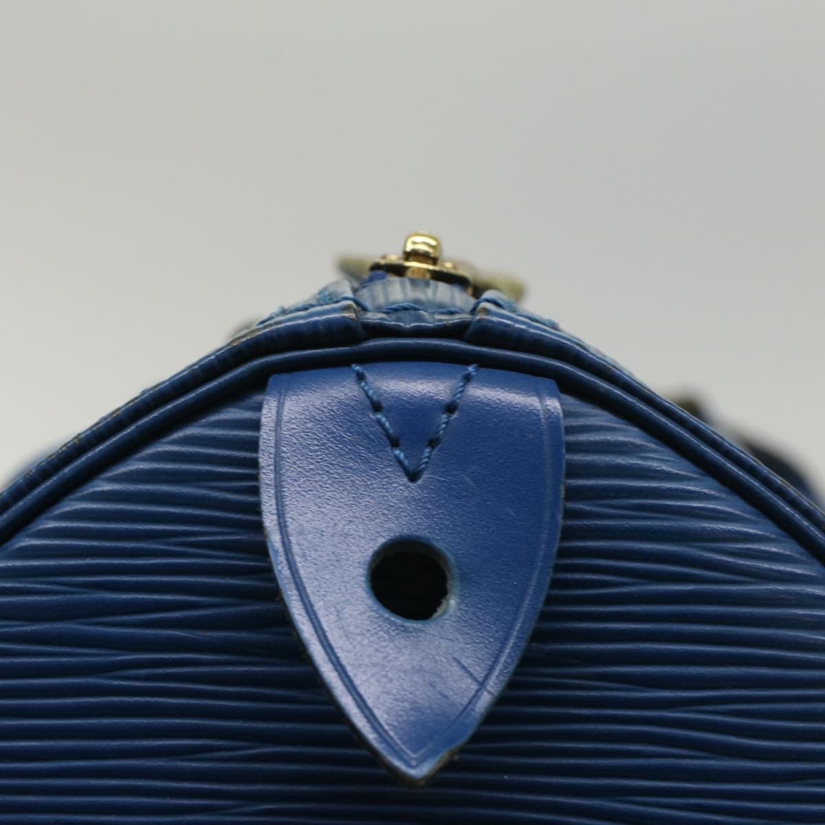 Louis Vuitton Speedy Handbag Epi Leather, BLUE, LEATHER, Handbag