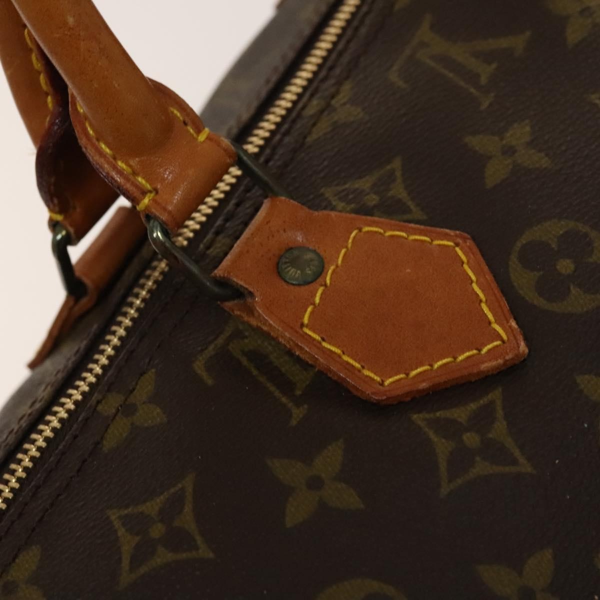 Louis Vuitton Speedy Handbag Monogram Canvas, BROWN, CANVAS, Handbag