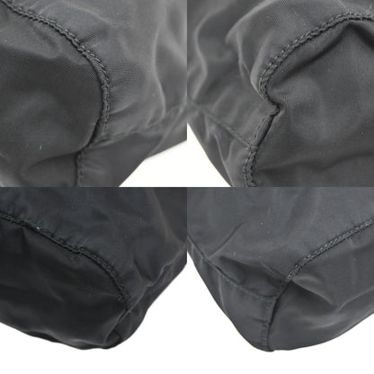 Prada Drawstring Wristlet Bucket Bag Tessuto, BLACK, NYLON, Handbag