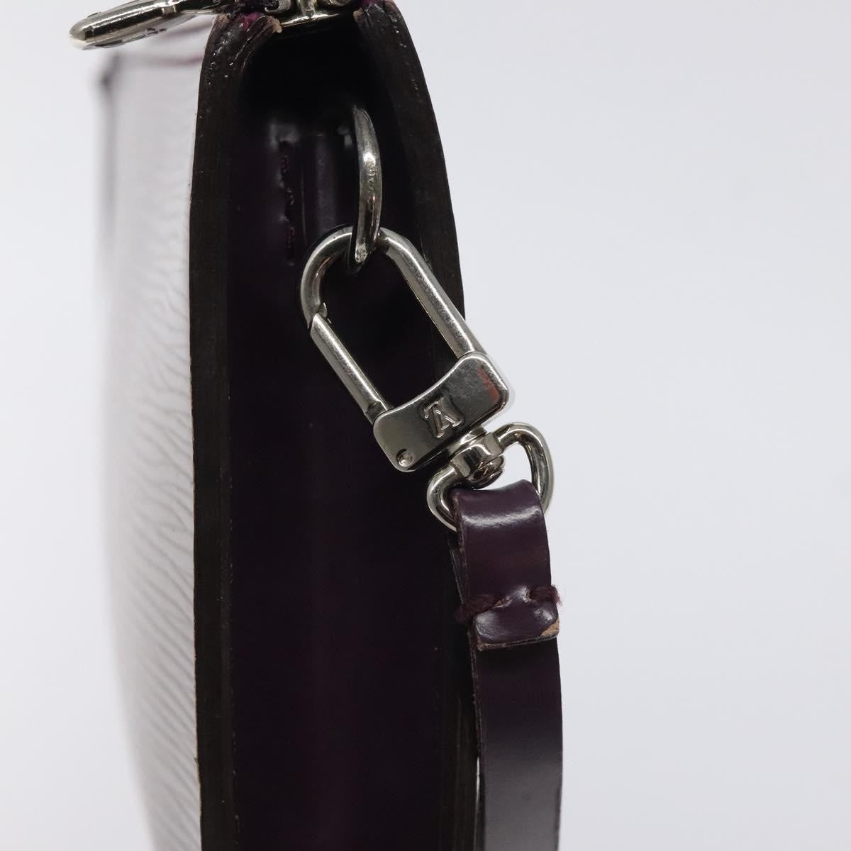 Louis Vuitton Pochette Accessoires Epi Leather, PURPLE, LEATHER, Clutche & pouche