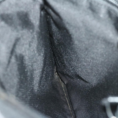 Gucci Vintage Flat Messenger Bag GG Canvas and Leather, BLACK, CANVAS, Crossbody bag