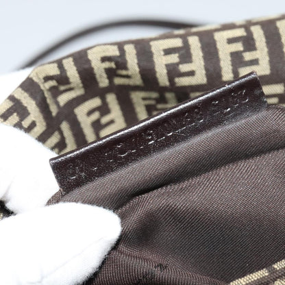 Fendi Mamma Baguette Shoulder Bag Canvas, BROWN, CANVAS, Shoulder bag