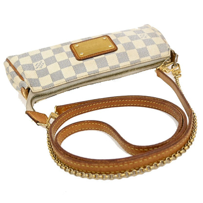 Louis Vuitton Eva Handbag Damier, WHITE, LEATHER, Handbag