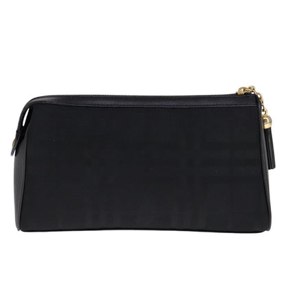 Burberry Nova check Pochette Canvas, BLACK, CANVAS, Clutche & pouche