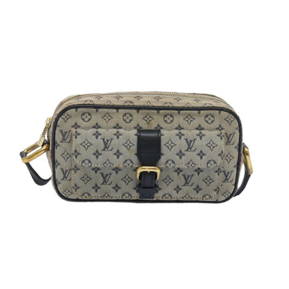 Louis Vuitton Juliette Crossbody Bag Mini Lin, BLUE, CANVAS, Shoulder bag