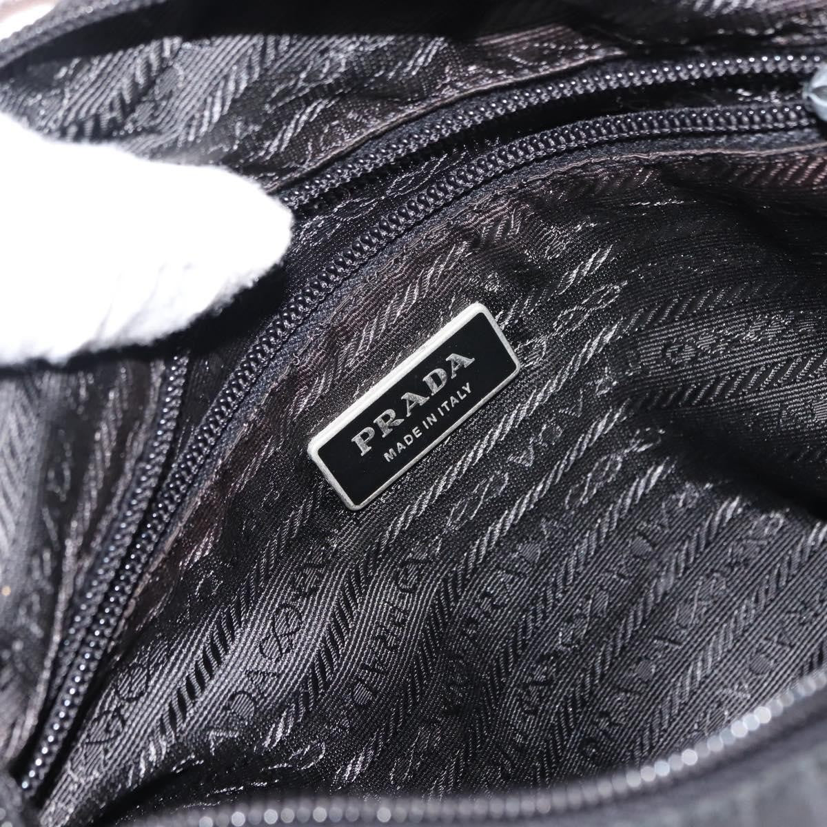 Prada Flat Messenger Bag Tessuto, BLACK, NYLON, Shoulder bag