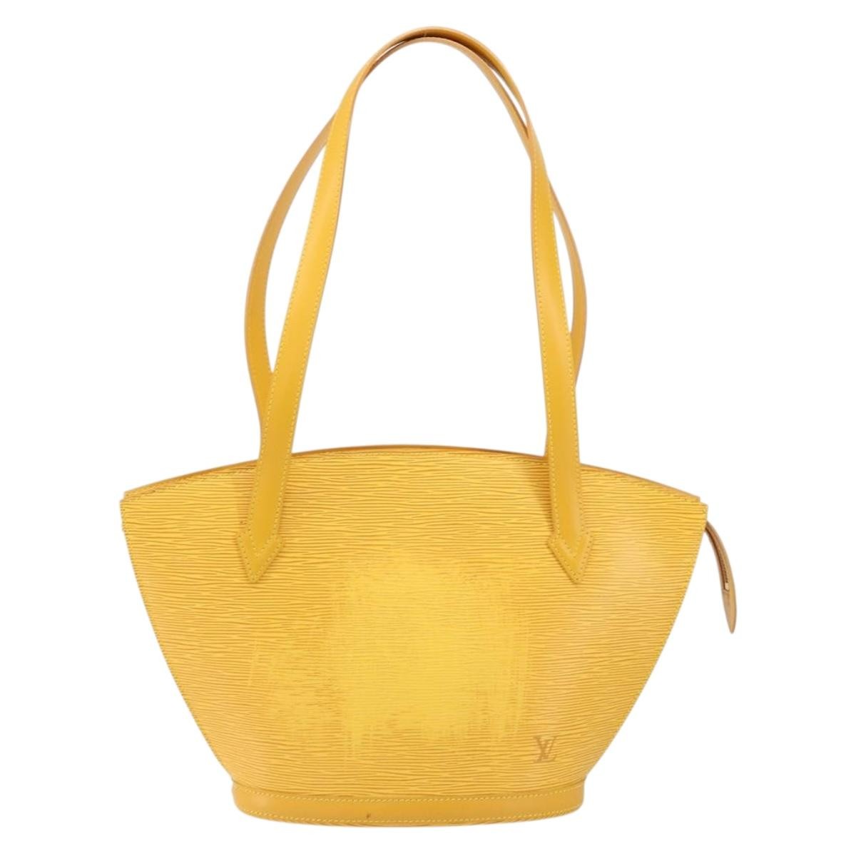 Louis Vuitton Saint Jacques Handbag Epi Leather, YELLOW, LEATHER, Shoulder bag